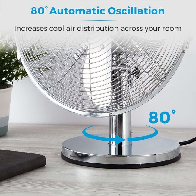 Tower 12" Metal Desk Fan